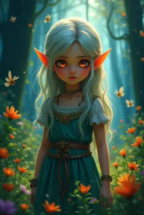  An elf girl is walking here in a fantastic forest where fireflies and fairies fly around。Is she lost? Very uneasy face 。 Contrary to the expression of an elf girl, the forest is very colorful and seems to be blessing her 。
Illustration、 glitter、Beautiful ...