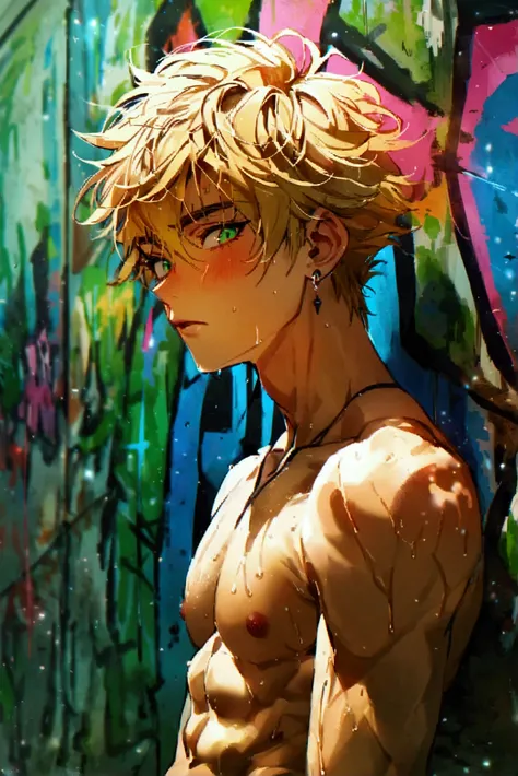 score_9, score_8_up, score_7_up, Expressiveh, masterpiece, perfect anatomy, perfect proportions, high resolution, good colors, bright skin, good shading, good eyes, countershading, well detailed background, BREAK, male, Ieyasu_AgK, blond hair, spiked hair,...