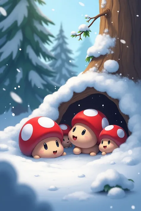 Marios Gomba Hide Hide in the Snow