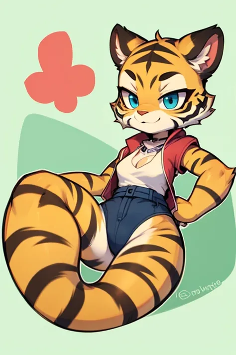 Female furry shagayeg tiger tiny toons adventure style 