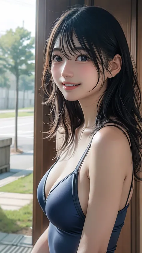  Gravure Idol 、smile、 swimsuit、From the side