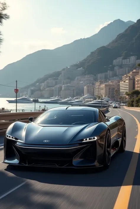 Kia car in Monaco in the form of a supercar