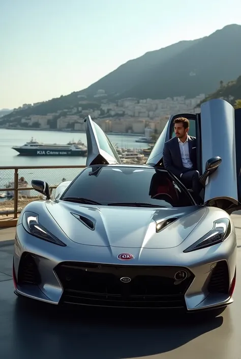  The Kia car has the new Kia sign in Monaco in the form of a supercar and the door will be opened and the door will be opened by Mohamed Hamdi Al-Masri. He is not surprised to wear a dress with the new Kia sign and its door will open normally. I want Moham...