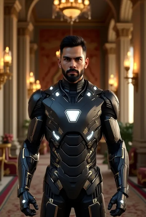 Virat kohali in Ironman sut with out mass,and set in king 