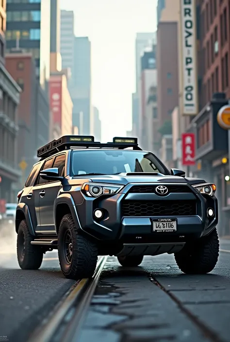 Toyota rav4 European dark gray offroad city