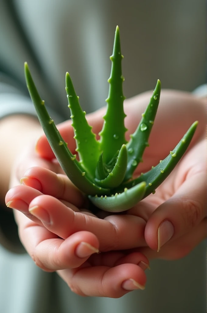 Aloe plant being passed on burns