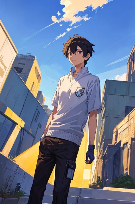 (Makoto Shinkai:1.2),(Makoto Shinkaiスタイル:1.1),(Best Quality, Hi-Res,4K,8K resolution,8k, Hi-Res,Ultra HD,Super detailed),( fine details:1.2),(Anime-like:1.4),Anime protagonist,Anime Boys,Anime Art,Fresh,(( bright and fresh boys:1.4)),( is cool:1.4,cute:1.1...