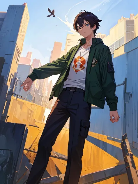 (Makoto Shinkai:1.2),(Makoto Shinkaiスタイル:1.1),(Best Quality, Hi-Res,4K,8K resolution,8k, Hi-Res,Ultra HD,Super detailed),( fine details:1.2),(Anime-like:1.4),Anime protagonist,Anime Boys,Anime Art,Fresh,(( bright and fresh boys:1.4)),( is cool:1.4,cute:1.1...