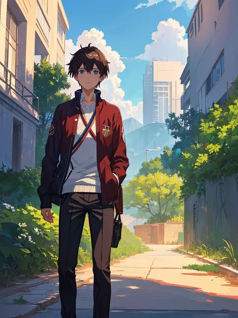 (Makoto Shinkai:1.2),(Makoto Shinkaiスタイル:1.1),(Best Quality, Hi-Res,4K,8K resolution,8k, Hi-Res,Ultra HD,Super detailed),( fine details:1.2),(Anime-like:1.4),Anime protagonist,Anime Boys,Anime Art,Fresh,(( bright and fresh boys:1.4)),( is cool:1.4,cute:1.1...