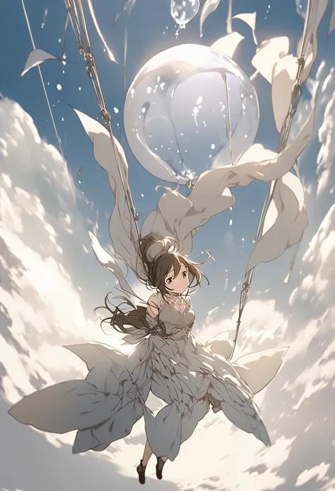 A girl, suspended in mid-air, tumbles helplessly towards an uncertain fate in her dream