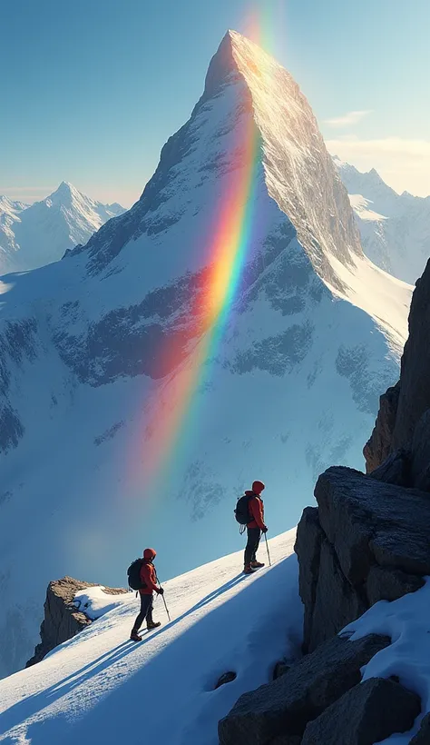 , there is a phenomenon where the shadows of climbers look huge on the mountain 、 and 、 Since ancient times 「Shadow of God 」 have rainbow-colored rings。 time, please draw the Brocken phenomenon, which is also called 。