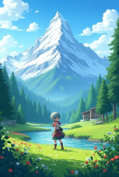 Anime nature Switzerland 