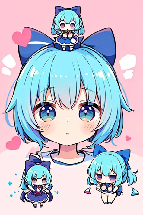 cirno, (((yukkuri))), (((chibi))), (((head only))) (yukkuri shiteitte ne:1.4), yukkuri(((yukkuri))), (((chibi))), (((head only))) (yukkuri shiteitte ne:1.4)