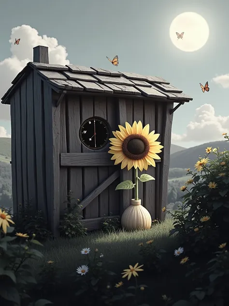 Pixar style with sunflower 