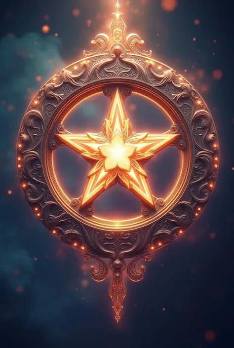 (best quality,4k,8k,highres,masterpiece:1.2),ultra-detailed,(realistic,photorealistic,photo-realistic:1.37),elaborate fantasy magical illustration, intricate circle around a red five-pointed star, ornate mystical symbol, magical balance and harmony, glowin...