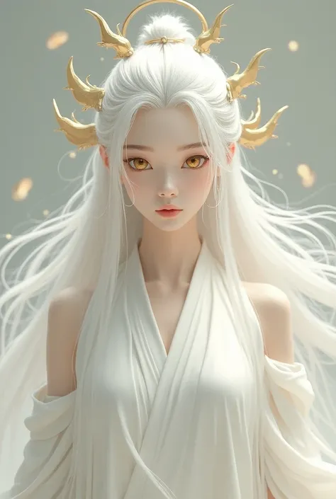 12 women ,  deities ,  moon goddesses ,  white hair,  golden hairpins in their hair, golden eyes,  dressed in snow-white hanfu, Mongoloid appearance, realism, twelve deities , humanizing the twelve lunar months.