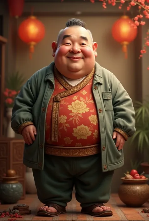 age 60, chubby chinese man
