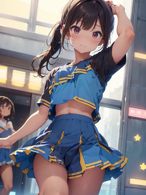 ((( Hi-Res, 超 Hi-Res、masterpiece,  anatomically correct,  won numerous awards, Best Quality,  high detail ,  Ultra High Definition, RTTX10.0)))、(((beautiful fingers、beautiful hands,)))、（5 fingers 1.5）、kawaii、JK、Dynamic、 short skirt、 Attractive Thighs、（ thi...