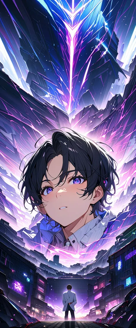 score_9,score_8_up,score_7_up,source_anime,rating_safety,masterpiece,best quality,hyper detailed,super fine illustration,8k,face forcus,BREAK 1boy,black hair,white mens suits,K-POP star,BREAK star light,tower,detailed background,BREAK cool atmosphere,