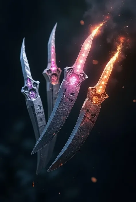  Enchanted Throwing Knives
   - Small, lightweight knives infused with magical energy. They can be thrown with precision and explode upon impact, creating magical shockwaves.