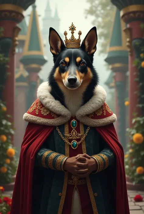 crowned humanoid dog king