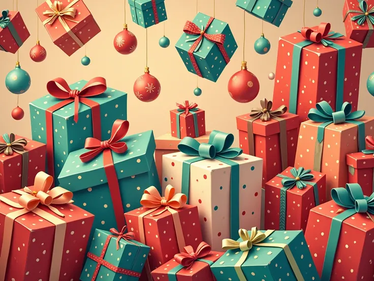 Christmas gifts wallpaper