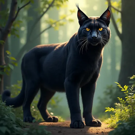 Normal image. Black lynx