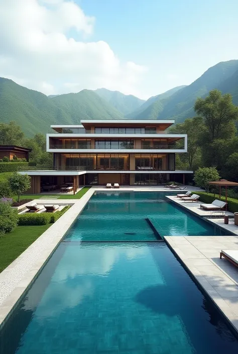 A luxury house in Kazakhtsan with swimming pool