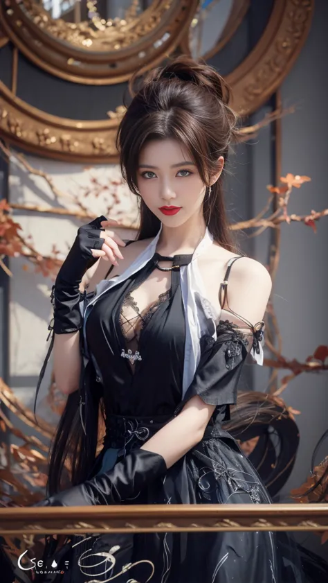 best quality, tmasterpiece,Ultra-high resolution,Clear face,（Reality：1.4），ferpect lighting，(upper body shot), (photorealistic:1.50), anime wallpaper, Guviz style artwork, cover-up fantasy up to magic , by Yang J, Guviz, beautiful artwork illustration, beau...