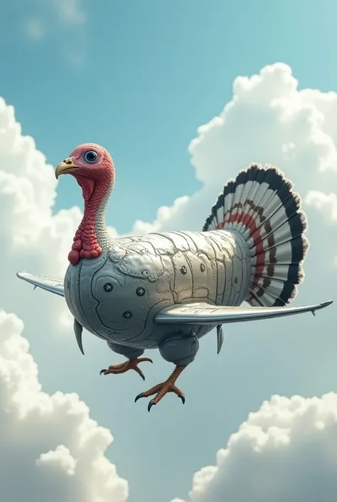 turkey dressed as an airliner