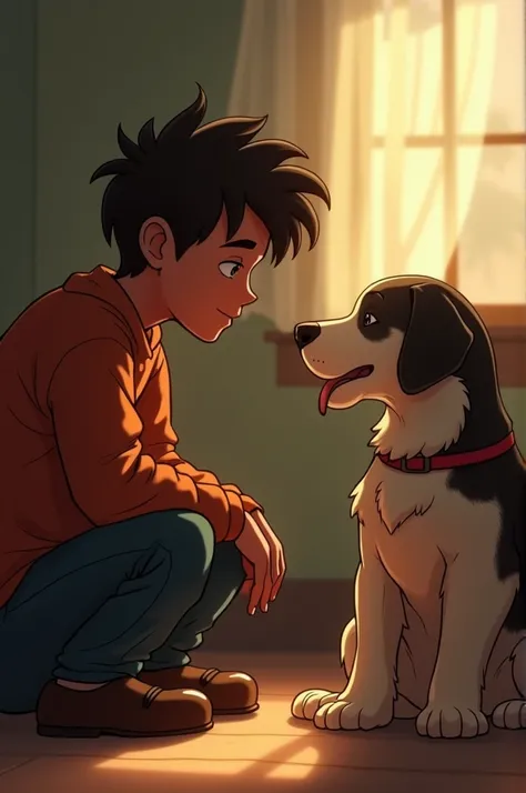 
Aarav shares his thoughts with Tommy(dog), as if he’s his best friend – In this scene, Aarav is sitting beside Tommy(dog), talking to him as if confiding his secrets. Tommy(dog) listens intently, as though he understands everything, giving Aarav a feeling...