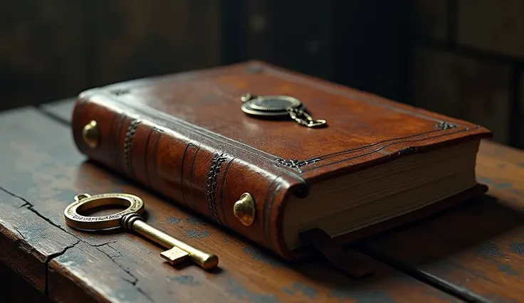 "A closed Bible, with a separate golden key ,  symbolizing the exclusion of the Book of Enoch and its secrets."