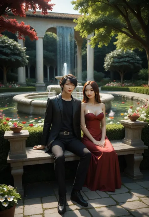 score_9, score_8_up, score_7_up, score_6_up, source_anime, masterpiece, newest, realistic korean man ((with brown eyes)), beauti...