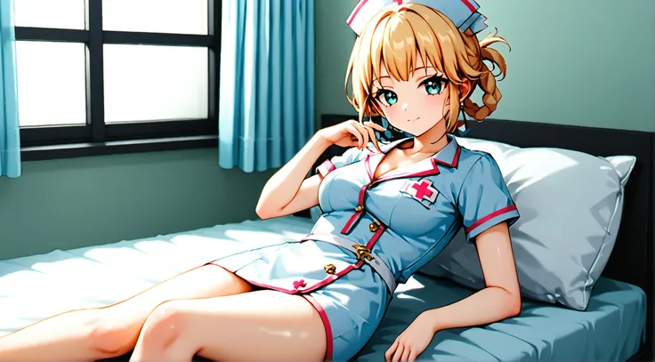  Genshin Sigwin　Meropide Fortress 　One 　Nursing room　nurse　 sitting on bed