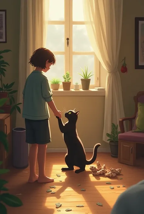 Step 2: Adjusting to Life with the Cat

Naming the Cat: The protagonist names the cat (choose a name that holds some significance, maybe after someone or something meaningful).

Challenges with the Cat: At first, the cat is independent, causing small disru...