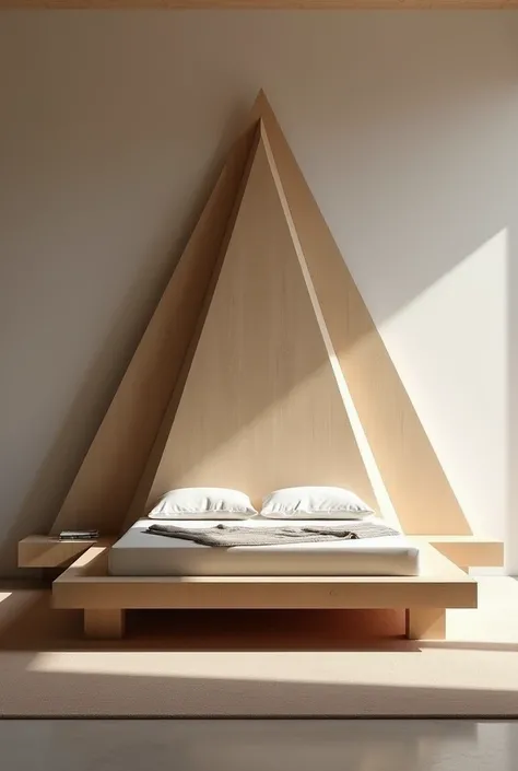 The design of a modern bed inspired by the top obelisk of Axum 

