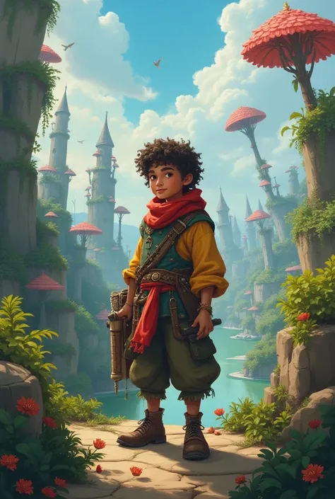 Young merchant in a fantasy world