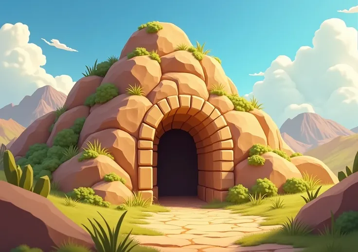  Mount Gogota where Jesus was buried, Its empty

Pixar-style cartoon 