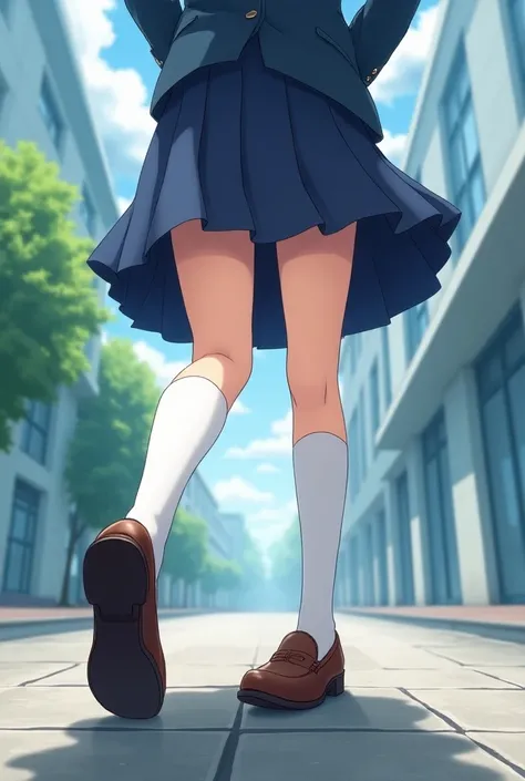  of anime, School clothes seen from the bottom of the skirt