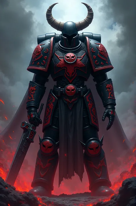 Space marine from chaos ,  that looks like black charro
