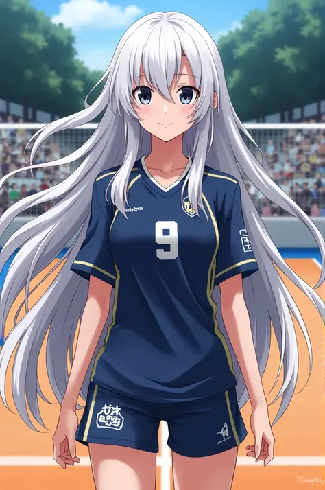 Haikyuu, character with long white hair, Uniform of Ua and Guerra 