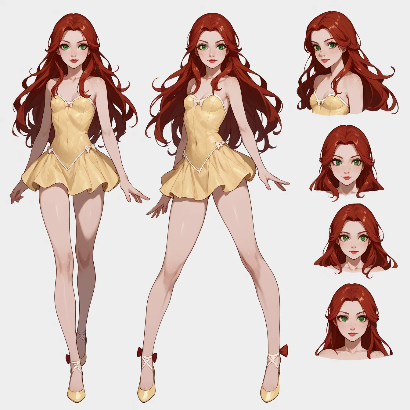 ((full body shot, standing, feet on the ground)) Batgirl, ((character design sheet)),Twist Sheet Character,  masterpiece, best quality, highly detailed, score_9, score_8_up, score_7_up, score_6_up, anime source,BREAK, 2girl, solo, unclothed, nude , long ha...