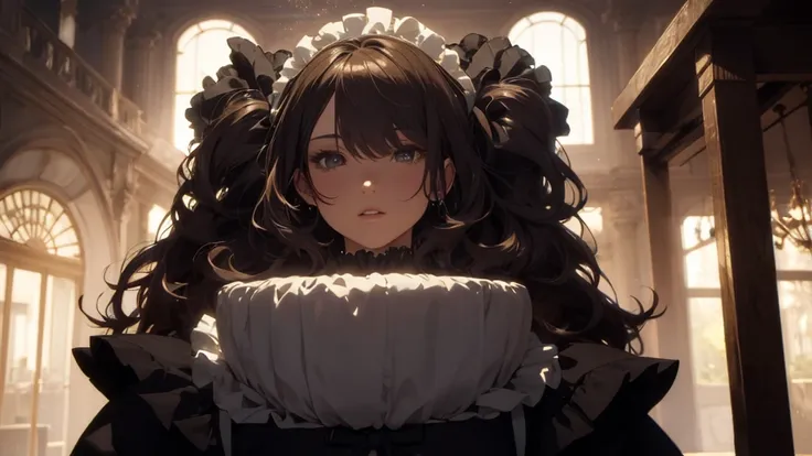 ((best Quality: 1.4)), (Unparalleled Masterpiece), (Ultra High Definition), (Ultra Realistic 8k CG), (half body image ), (ultra detailed), (maid ), (art by Jean Baptiste Monge), highly detailed maid clothes, half_apron , stunningly beautiful, highly detail...