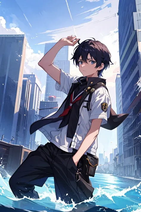 (Makoto Shinkai:1.2),(Makoto Shinkaiスタイル:1.1),( best quality, Hi-Res,4K,8K resolution,8k, Hi-Res,Ultra HD,Super detailed),( fine detail:1.2),(Anime-like:1.4),Anime protagonist,Anime Boys,Anime Art,Fresh,(( bright and fresh boys:1.4)),( is cool:1.4,cute:1.1...