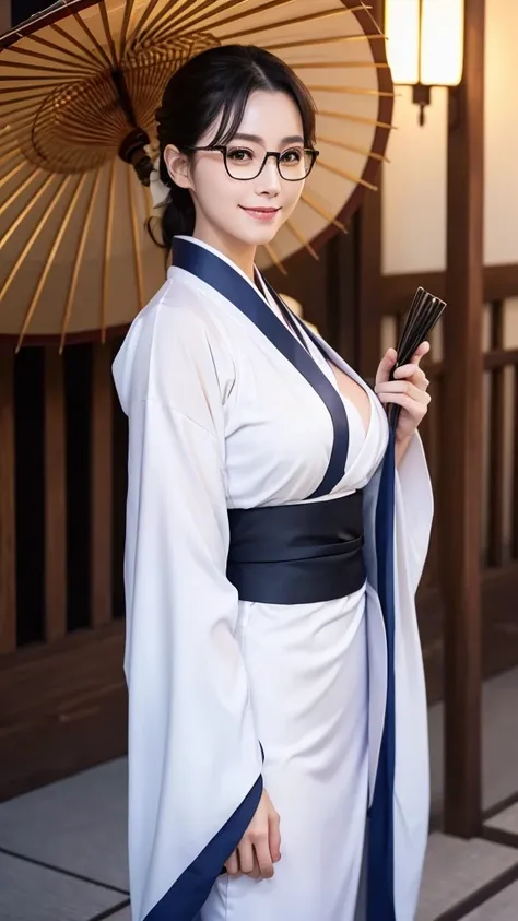 (Super beautiful woman in kimono)、((highest quality、8K masterpiece:1.3))、sharp focus:1.2、(super beautiful face:1.0)、(shiny skin:1.0)、realistic pictures、black hair、video lighting、High resolution eyes and face、video lighting、japanese actress、（from the front）...