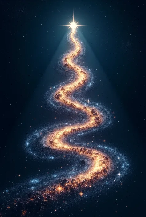 starsailor, milky way stars, (milky way  in the shape of christmas tree)