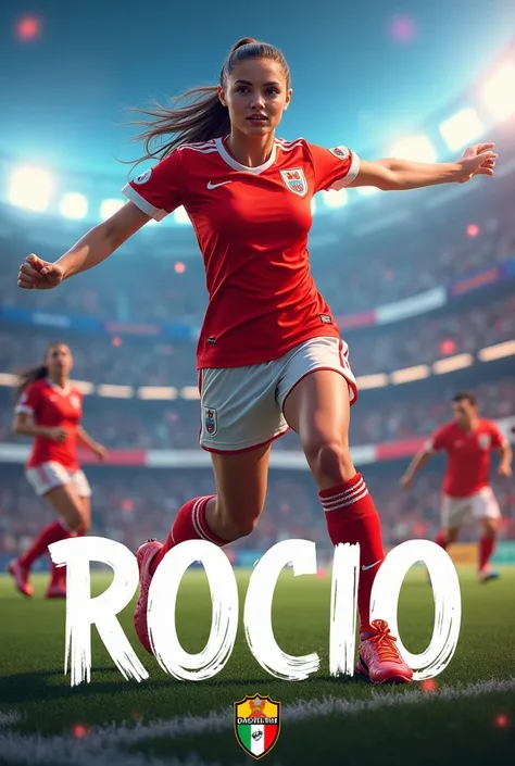 Sports-themed image with the name of Rocio