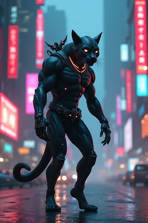 Puma cyberpunk warrior