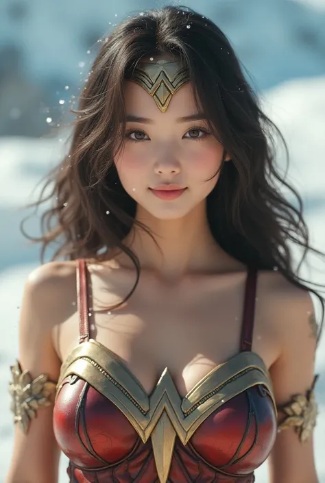 cute、cute japanese、         wonder woman  。    live action   、    live action    、brown hair、masterpiece、beautiful girls、beautiful eyes、narrow eyes、  eyes are exploding                、a shining place、  best quality  、super      k