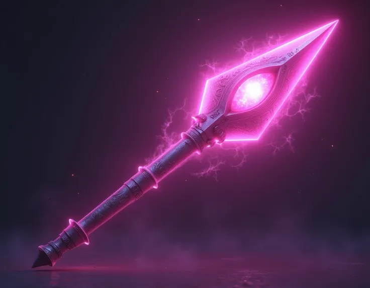 Make a Spear with a bright pink eye emanating pink energy